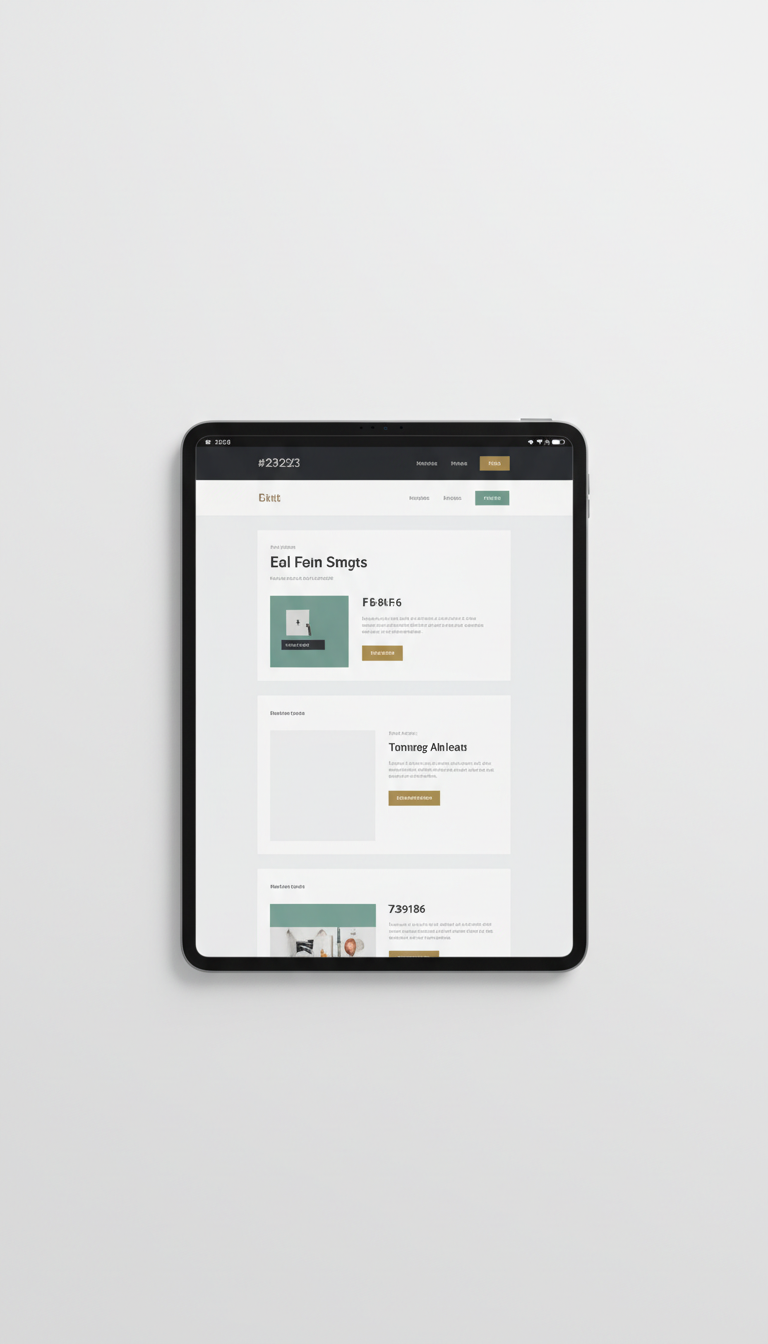 Design web interactif sur tablette